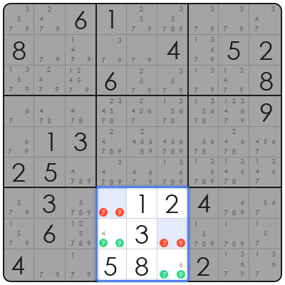 sudoku candidate identification